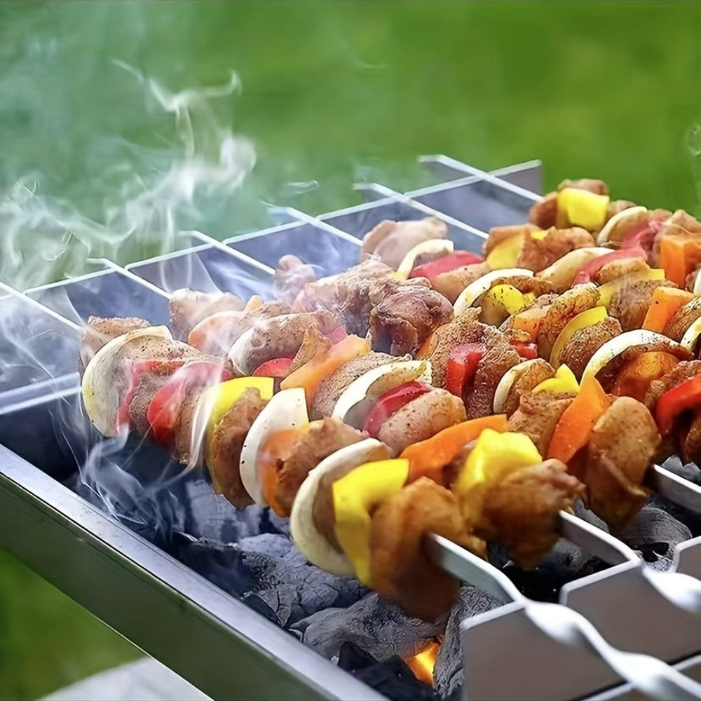 SKEWERTUBE – Ensemble de brochettes en acier inoxydable avec tube de rangement