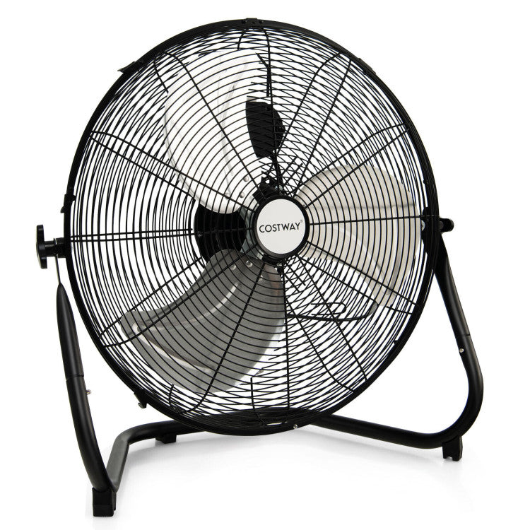 Ventilateur de sol industriel haute performance de 20 pouces