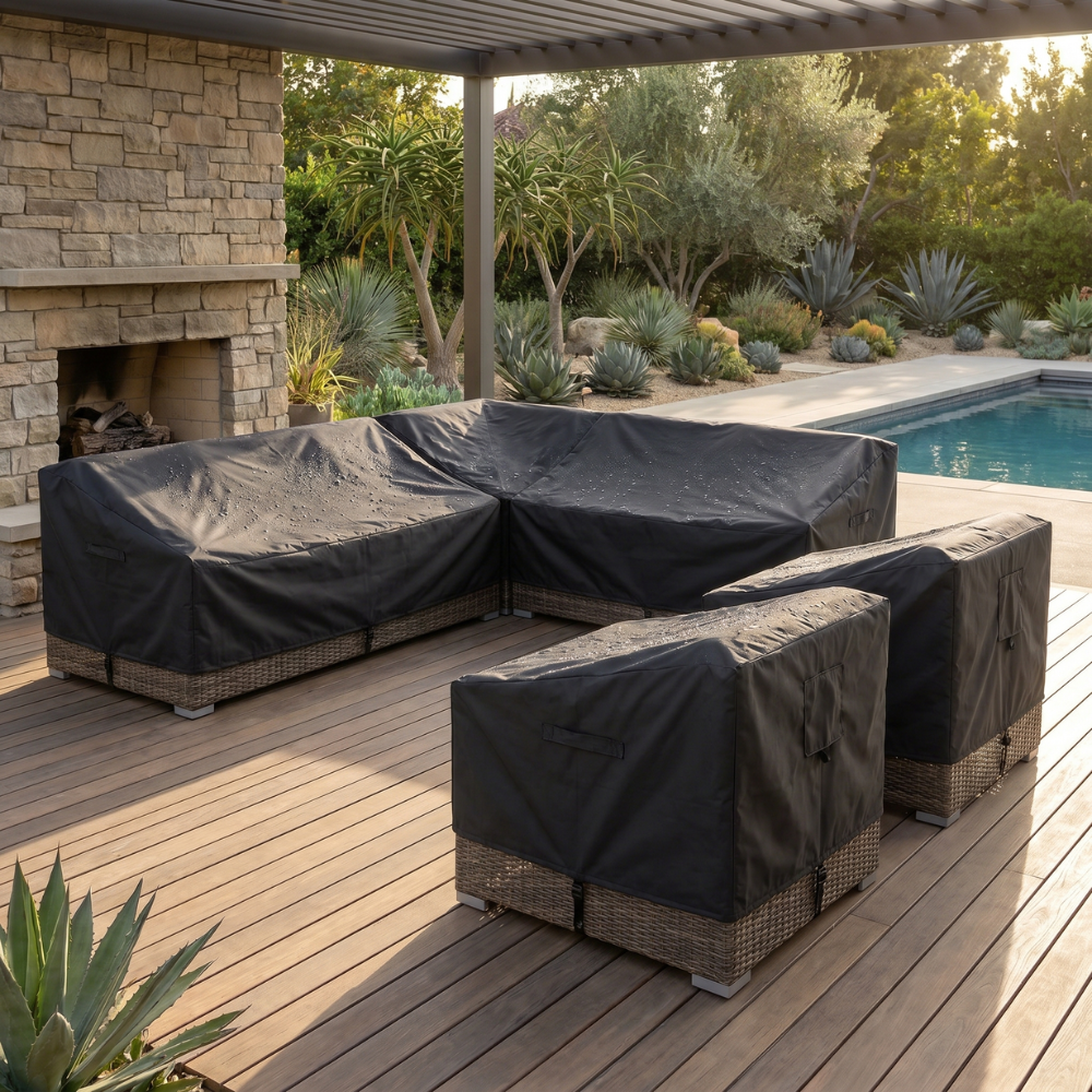 Housse de meuble de jardin Imperméable Résistante aux UV en Polyester