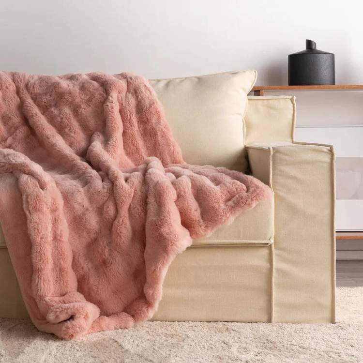 Couverture Pondérée en Fourrure Synthétique PlushHaven