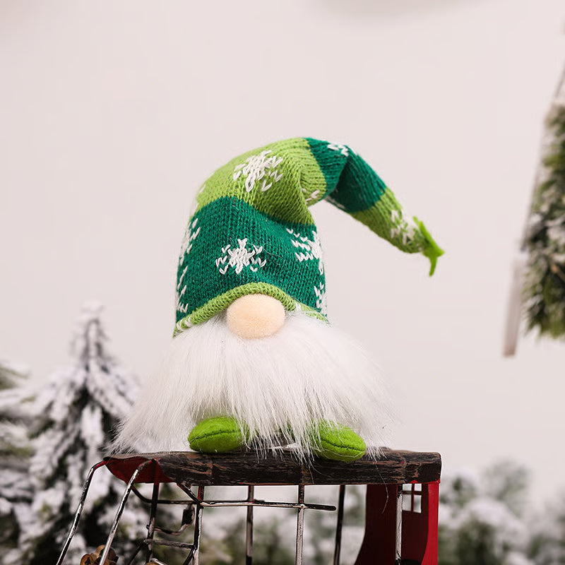 Lutin de Noël avec lumière LED | Figurine décorative faite à la main | Design nordique