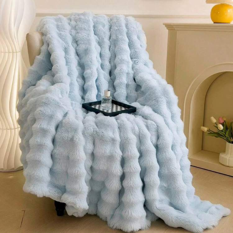 Couverture Pondérée en Fourrure Synthétique PlushHaven