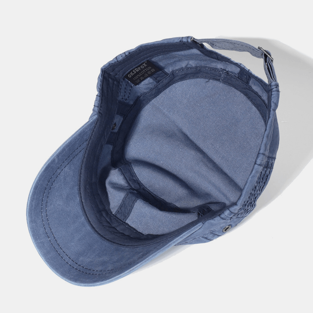 Skanto | Chapeau pour homme ajustable en coton avec design militaire