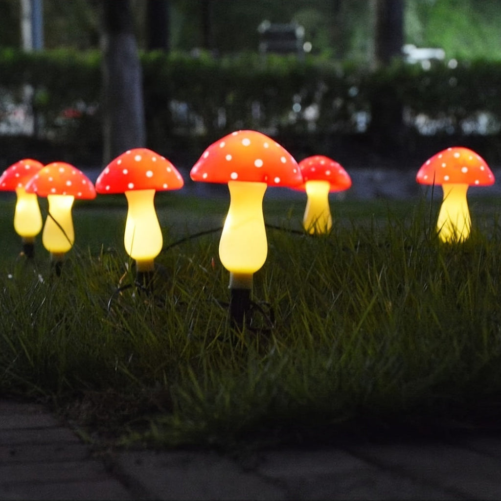 Champignons Magiques de Jardin - Éclairage Ludique pour l'Extérieur
