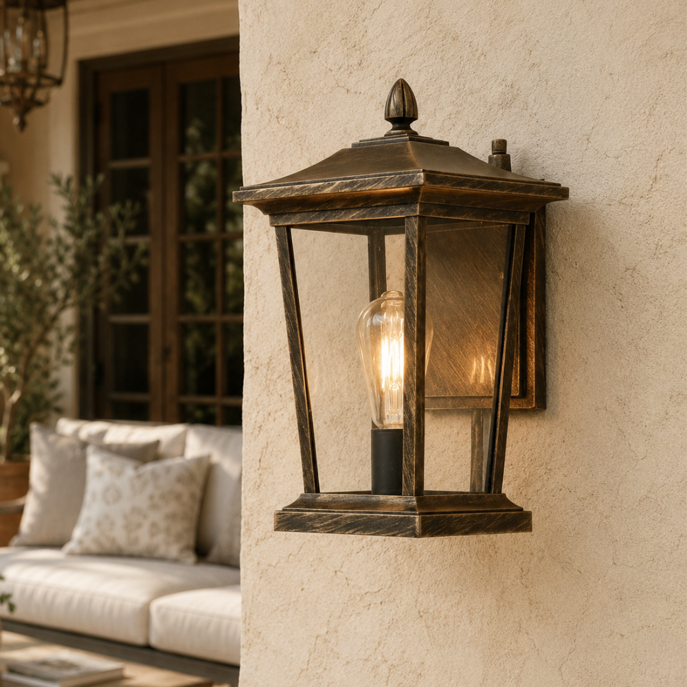 Applique Murale Extérieure Industrielle - Applique Murale LED en Aluminium Étanche pour Patio ou Porche