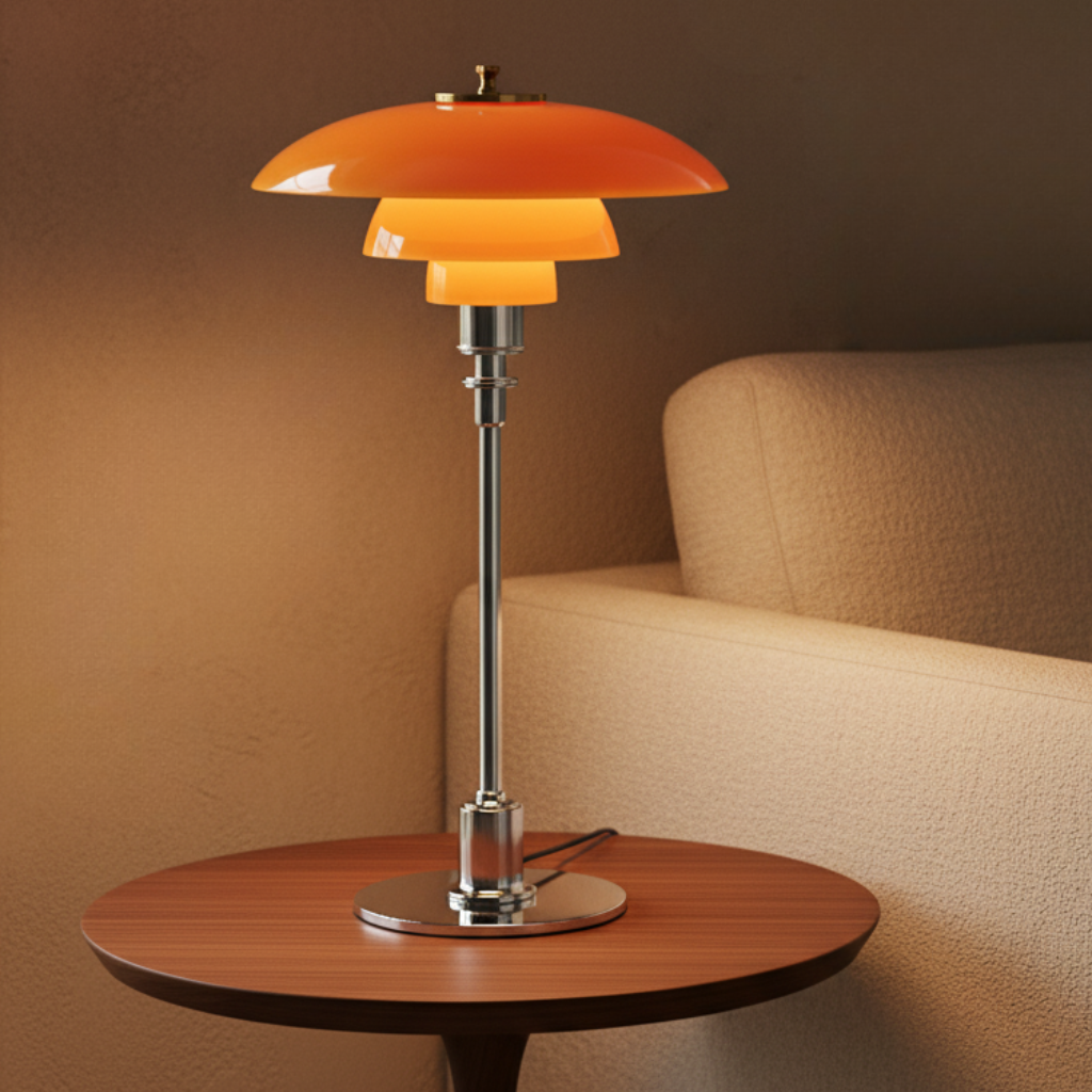Lampe de Table en Verre de Style Scandinave - Éclairage Minimaliste LED de Chevet et de Bureau