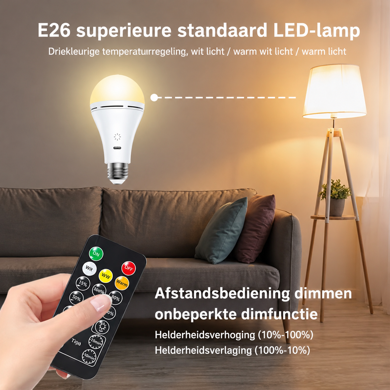 Lampe de Table LED Sans Fil Rechargeable - Flexible & Lumineuse