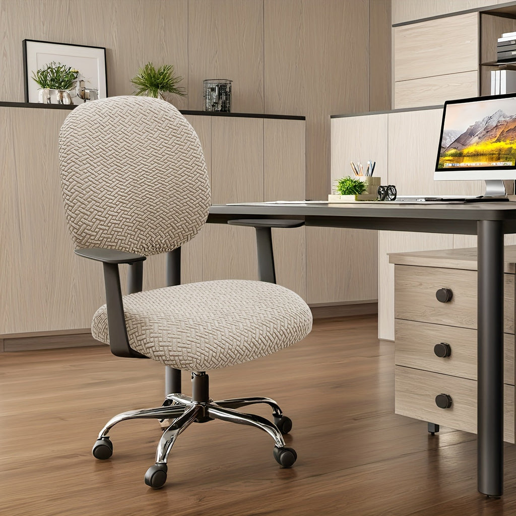 OFFICEGUARD – Ensemble de housses élastiques pour chaise/dos pour un nettoyage facile