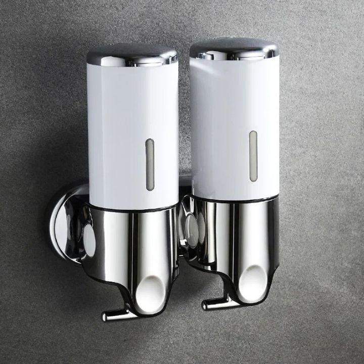 Distributeur de savon mural | Acier inoxydable & ABS | Design moderne | Gain de place & Rechargeable