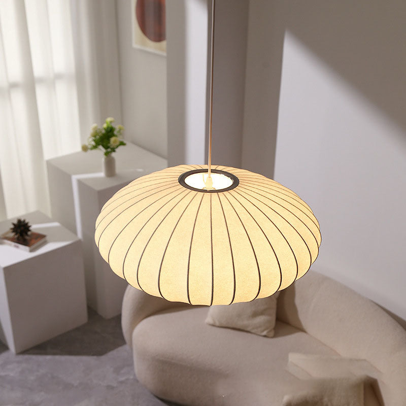 Lampe suspendue en soie italienne