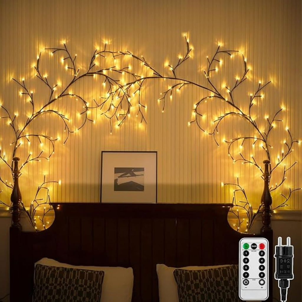 Guirlandes de Fées à LED en Vigne avec Télécommande & Différents Modes