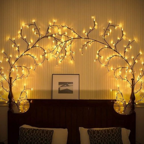 Guirlandes de Fées à LED en Vigne avec Télécommande & Différents Modes