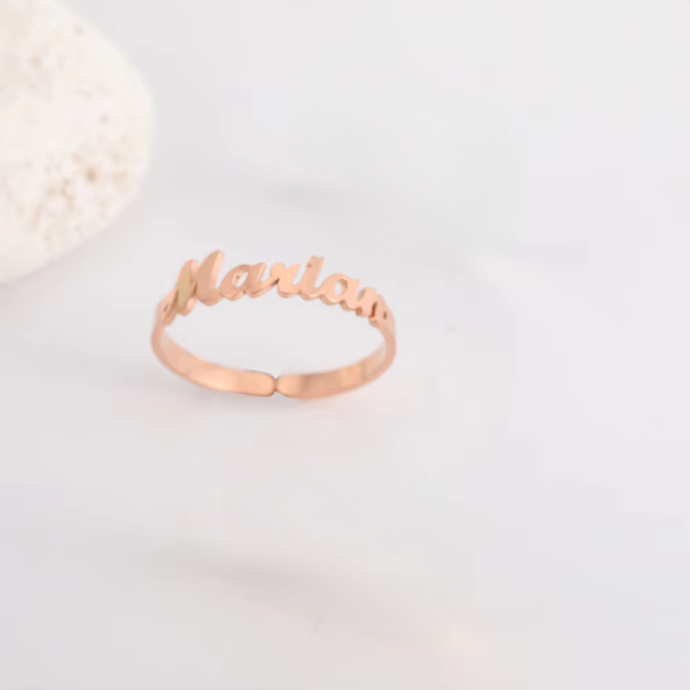 Bague Personnalisée avec 1 à 4 Noms Gravés