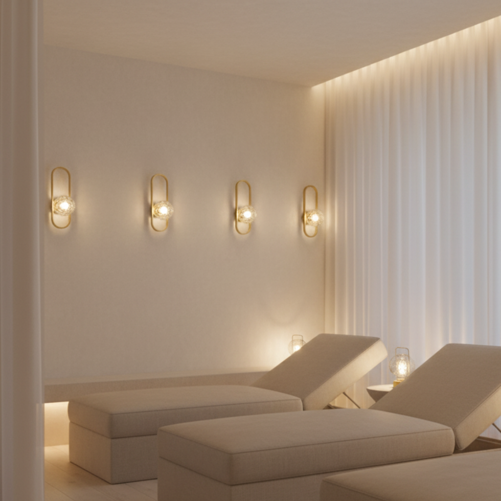 Applique Murale en Verre Élégante - Lumière Murale Moderne pour une Atmosphère Intérieure Conviviale