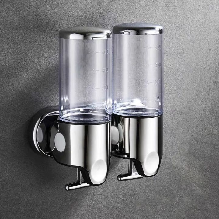 Distributeur de savon mural | Acier inoxydable & ABS | Design moderne | Gain de place & Rechargeable
