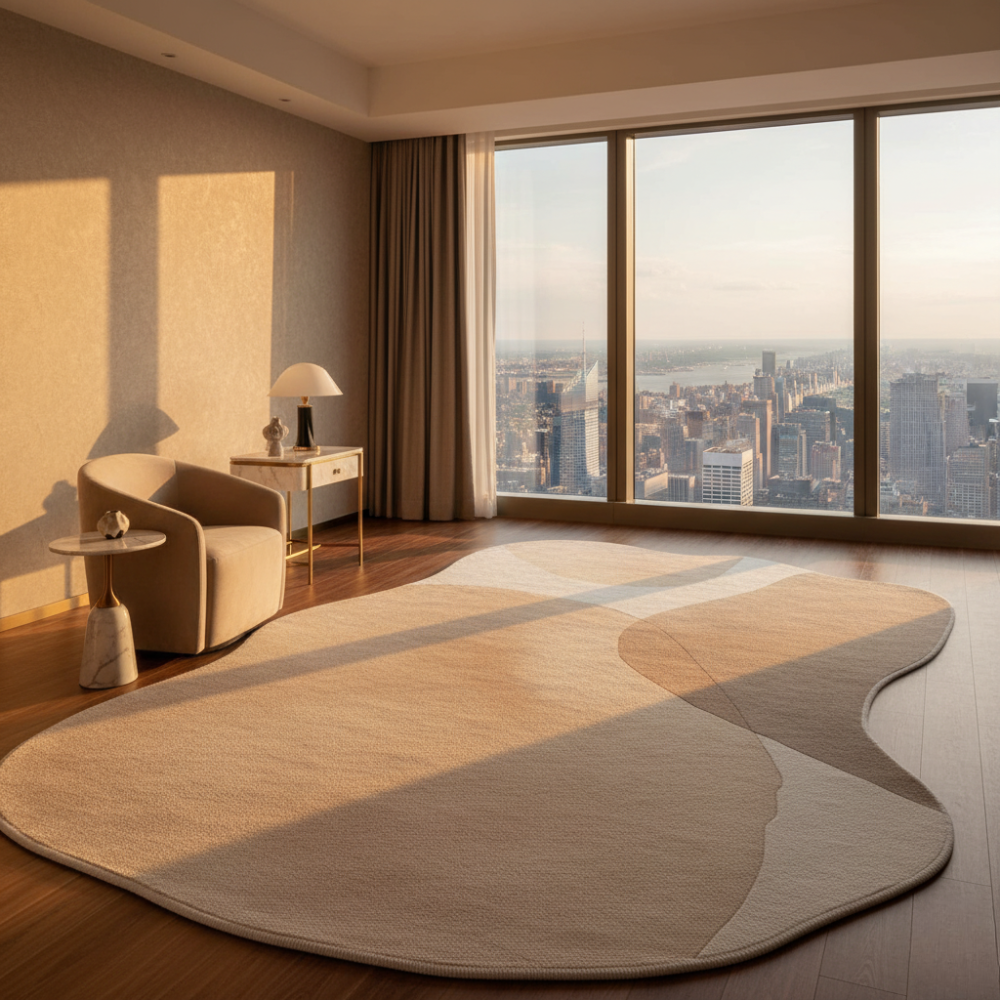 Tapis Novara | Tapis non glissant inspiré du Japon, moelleux pour le salon ou la chambre
