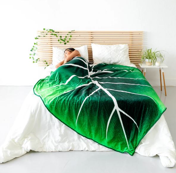 LeafyLuxe™ - Couverture en polaire en forme de feuille [Dernier jour de réduction]