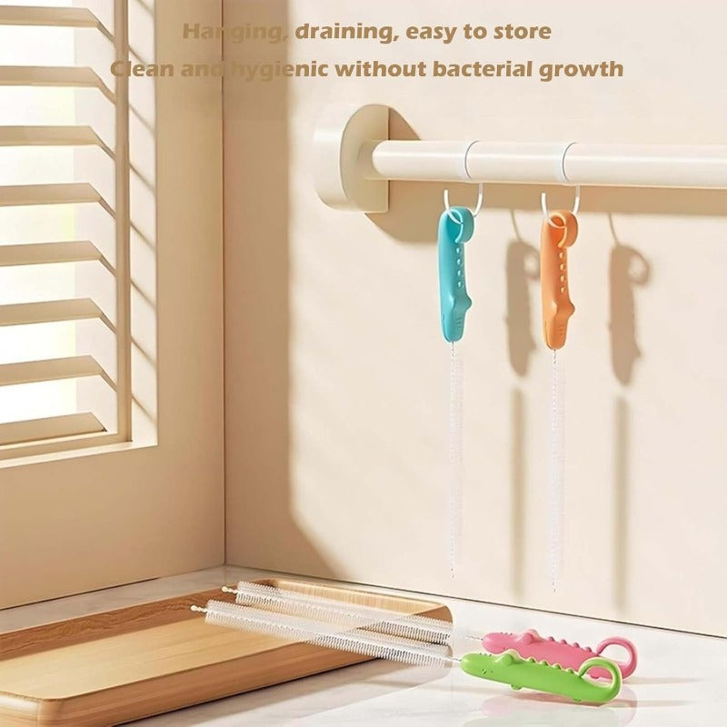 Ensemble de brosses de nettoyage de précision | Vise la saleté cachée dans les coins, les joints de carrelage et les espaces étroits | Poils durs, pointe fine | Salle de bain & Cuisine