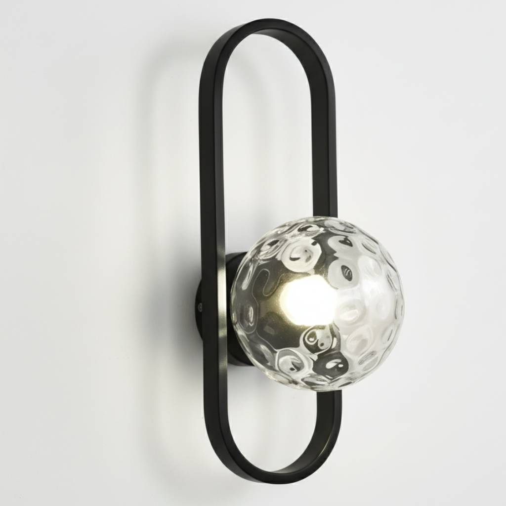 Applique Murale en Verre Élégante - Lumière Murale Moderne pour une Atmosphère Intérieure Conviviale