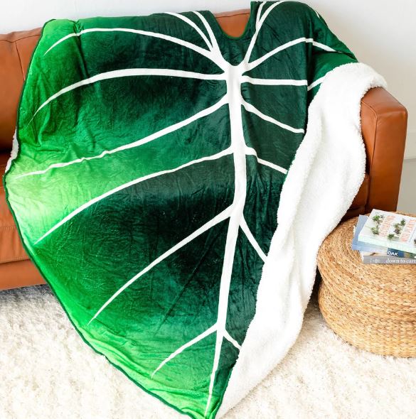 LeafyLuxe™ - Couverture en molleton en forme de feuille [Dernier jour de réduction]