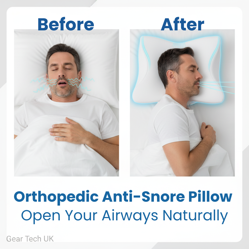 Coussin Anti-Ronflement | Support Ergonomique pour le Cou et la Tête | Blanc
