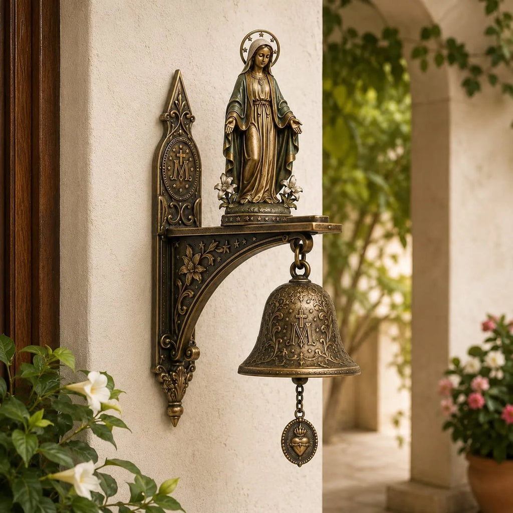 Horloge Murale en Bronze pour Prière et Autel Domestique