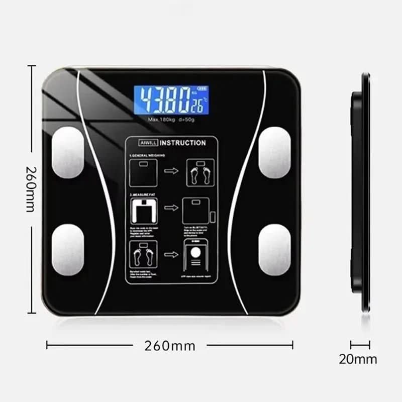 FITSCALE – Balance d'analyse corporelle intelligente avec connexion à l'application