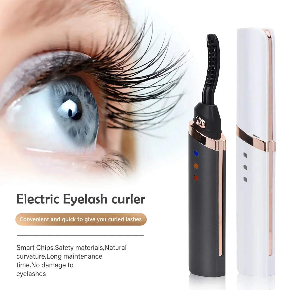 LuxeLash Pro™ | Recourbe-cils USB rechargeable à chauffage rapide