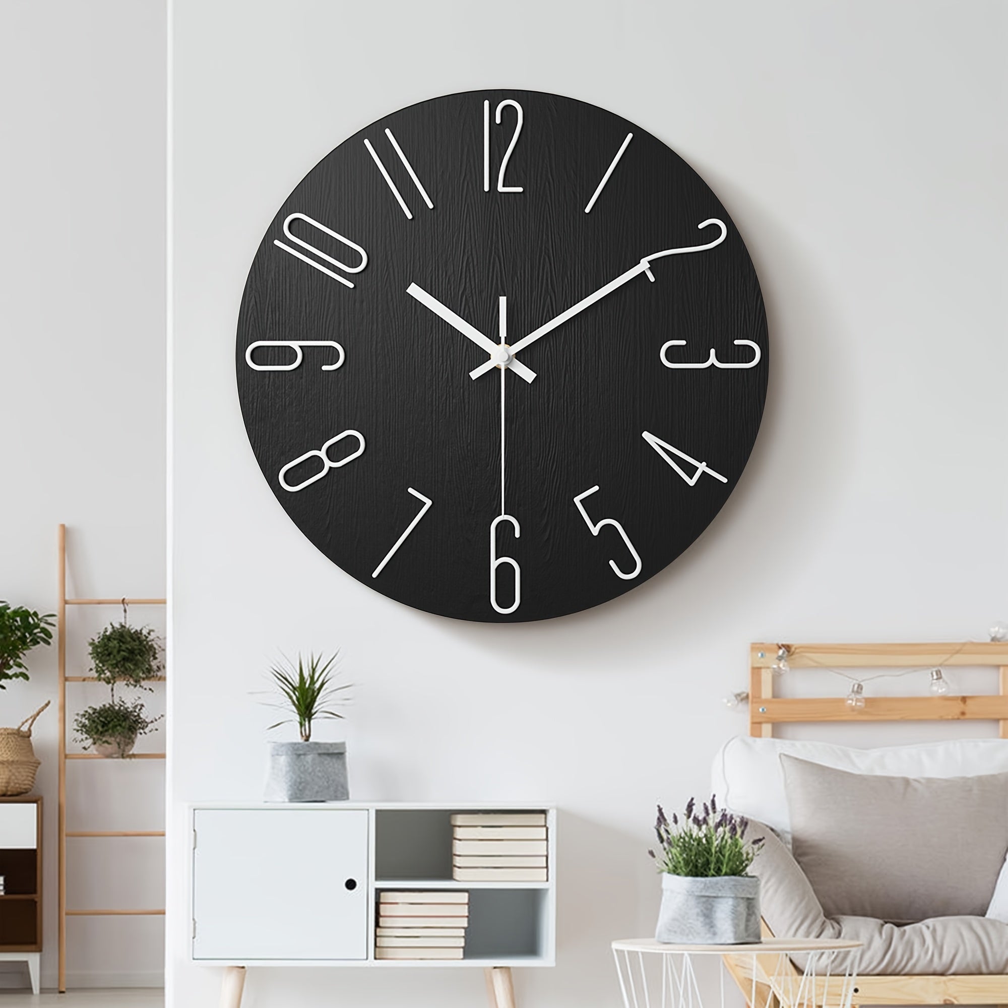 OAKTIDE - Horloge murale contemporaine conçue pour des intérieurs modernes et silencieux