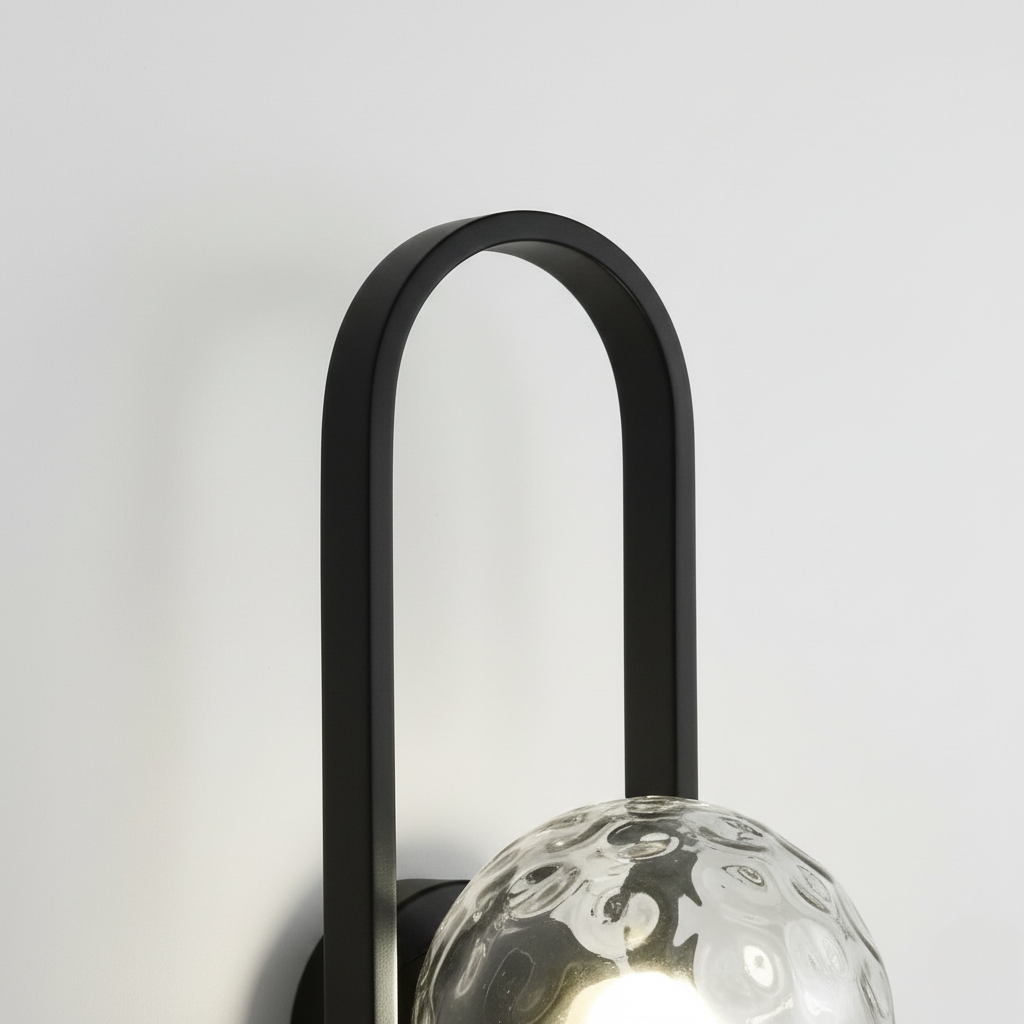 Applique Murale en Verre Élégante - Lumière Murale Moderne pour une Atmosphère Intérieure Conviviale