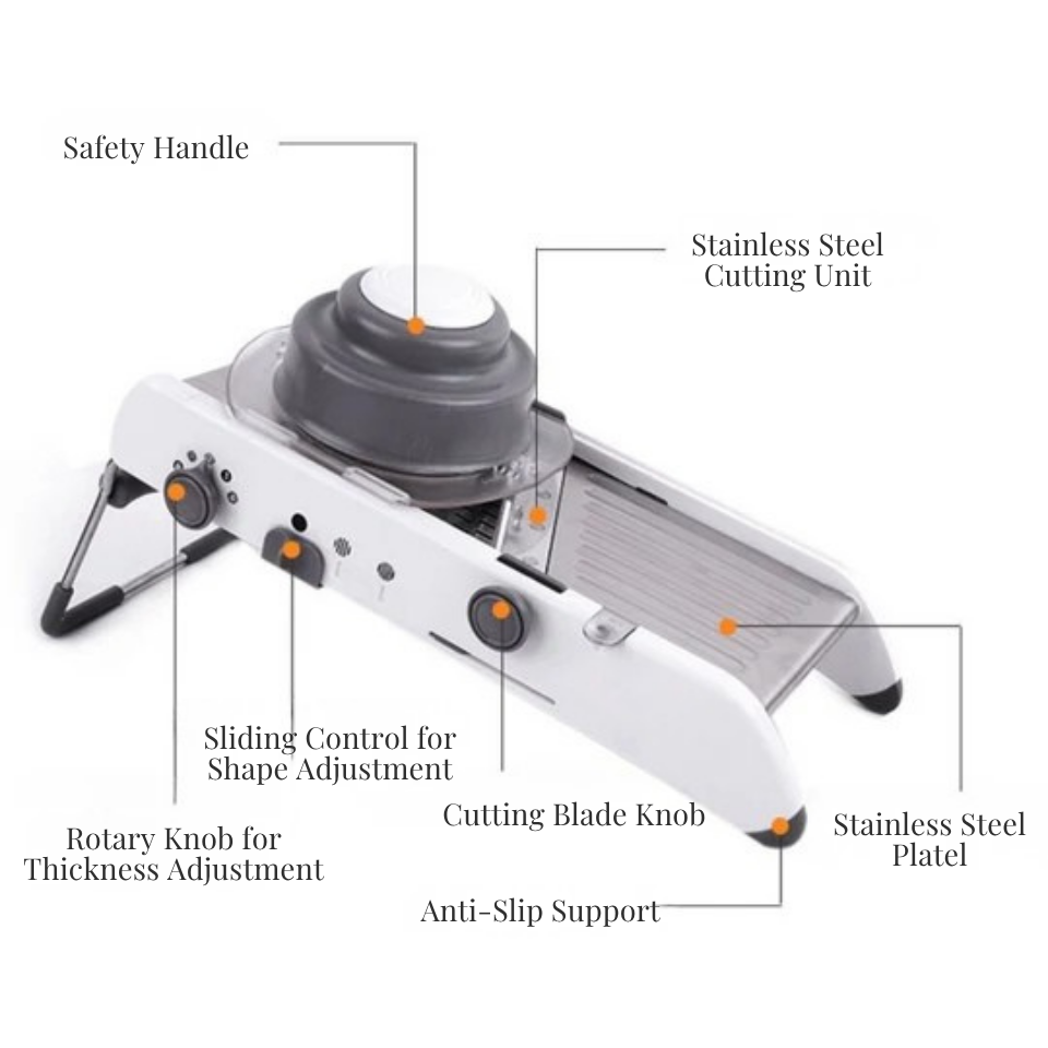 Mandoline réglable pour des tranches rapides
