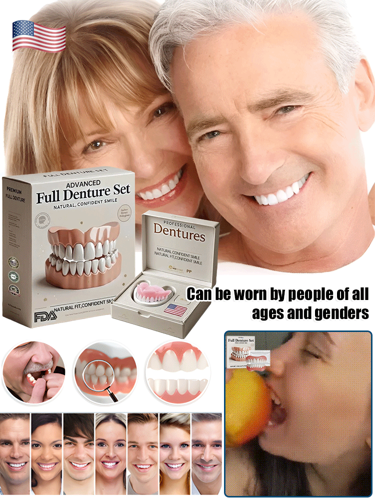 Prothèse Dentaire™ – Sourire Naturel, Ajustement Confortable & Réutilisable [50 % de réduction]