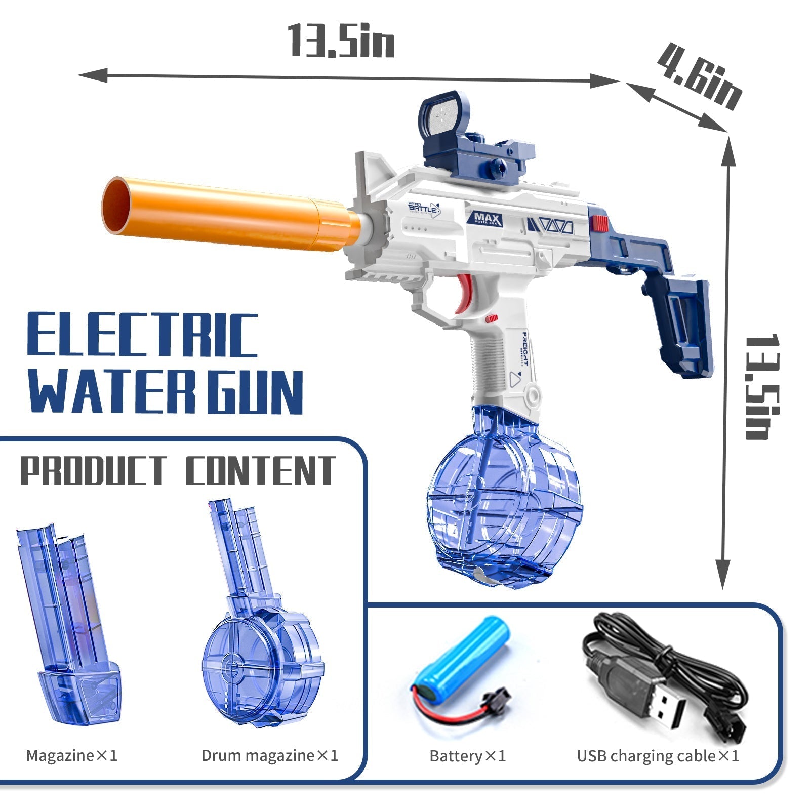 Pistolet à eau UZI