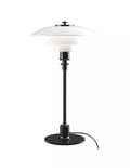 Lampe de table danoise en métal en forme de disque