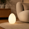 SolStone | Lampe de sol sculpturale œuf moderne minimaliste pour salon