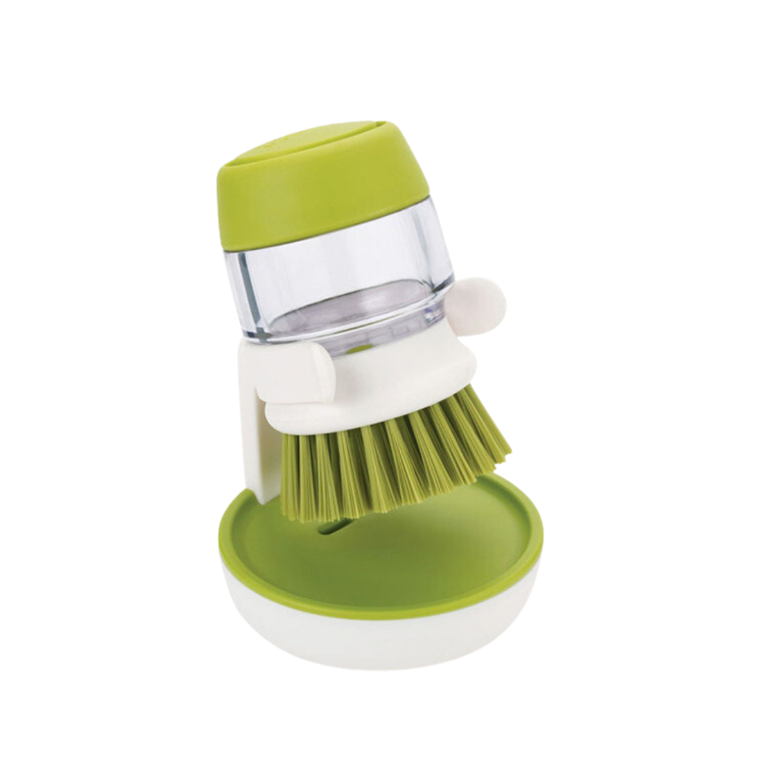 PanScrub - Brosse à vaisselle avec distributeur de liquide vaisselle