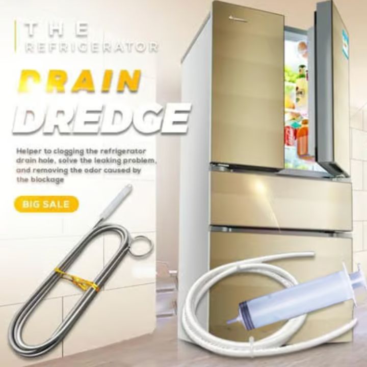 Kit de nettoyage réfrigérateur & évier | Brosse flexible & spray | Nettoyage en profondeur hygiénique