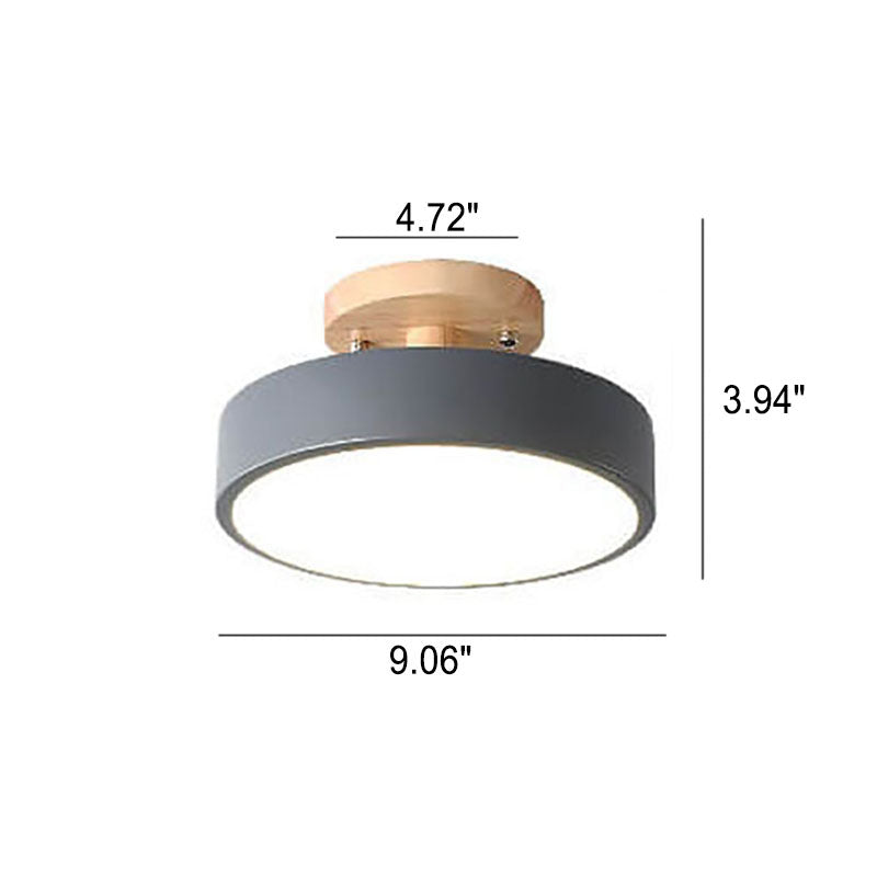Skanto LED Plafonnier Rond | Design Nordique | Montage Semi-Encastré | Éclairage Intérieur Économique