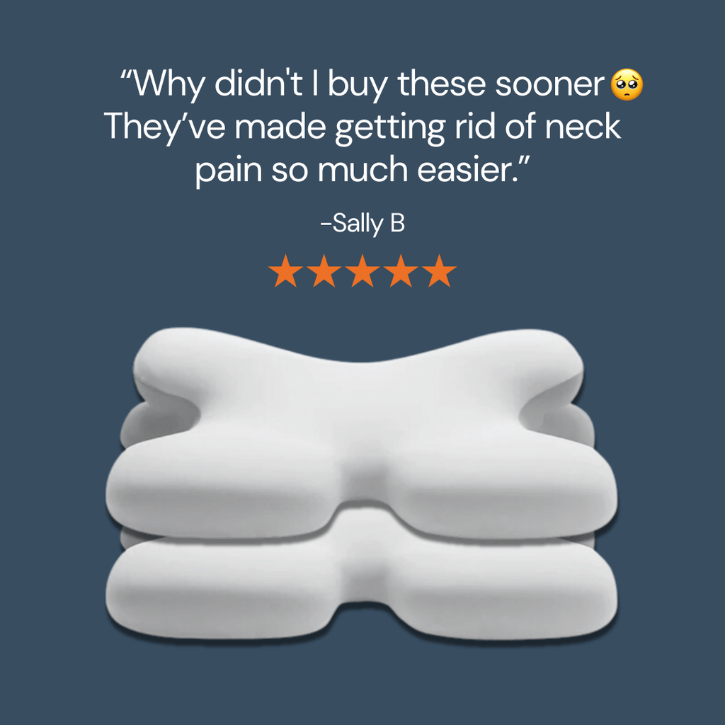 Coussin ergonomique pour le cou | Mousse à mémoire, soutien du cou & idéal pour un sommeil paisible
