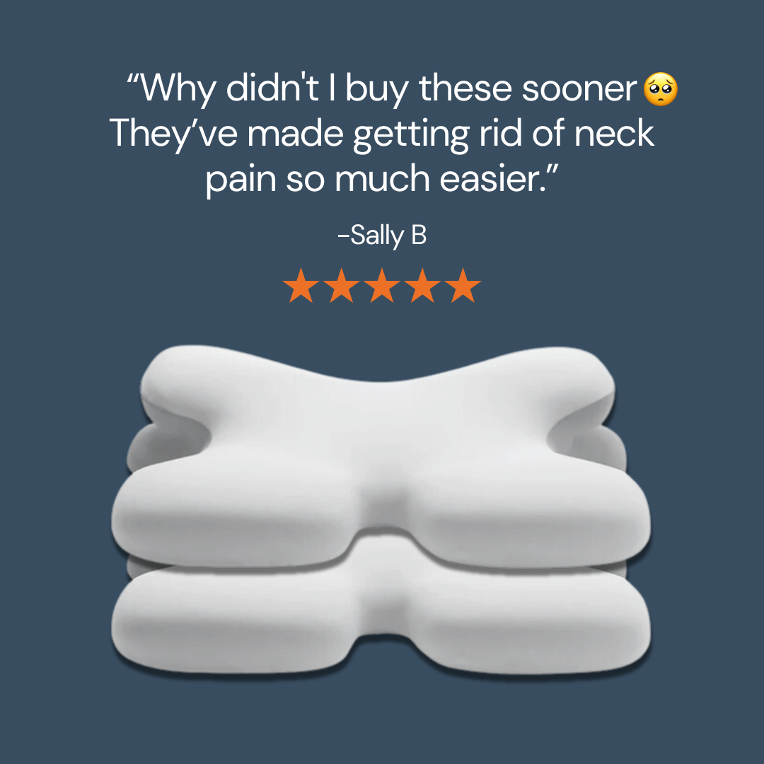 Coussin ergonomique pour le cou | Mousse à mémoire, soutien du cou & idéal pour un sommeil paisible