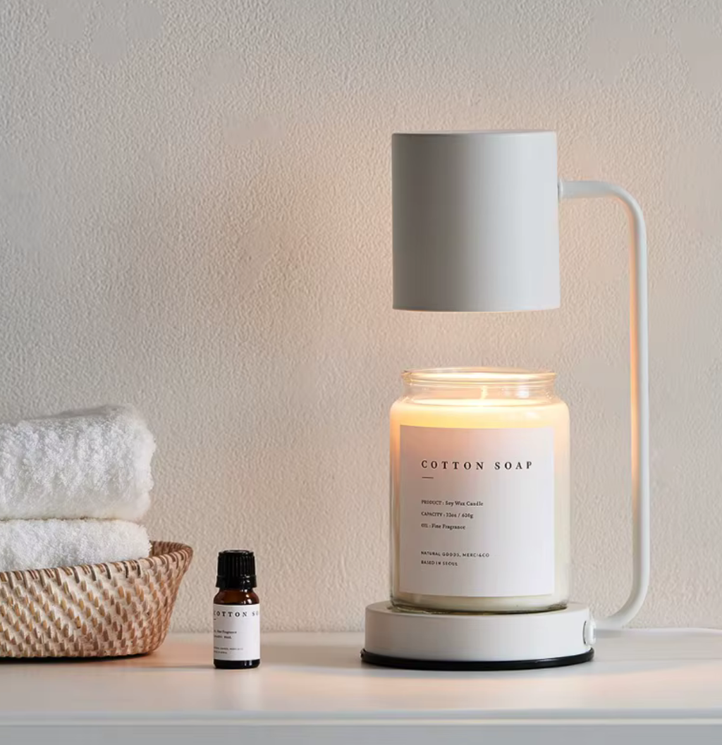 Lampe Réchauffe-Cierge Élégante - Lampe Électrique à Double Usage pour une Ambiance Cocooning