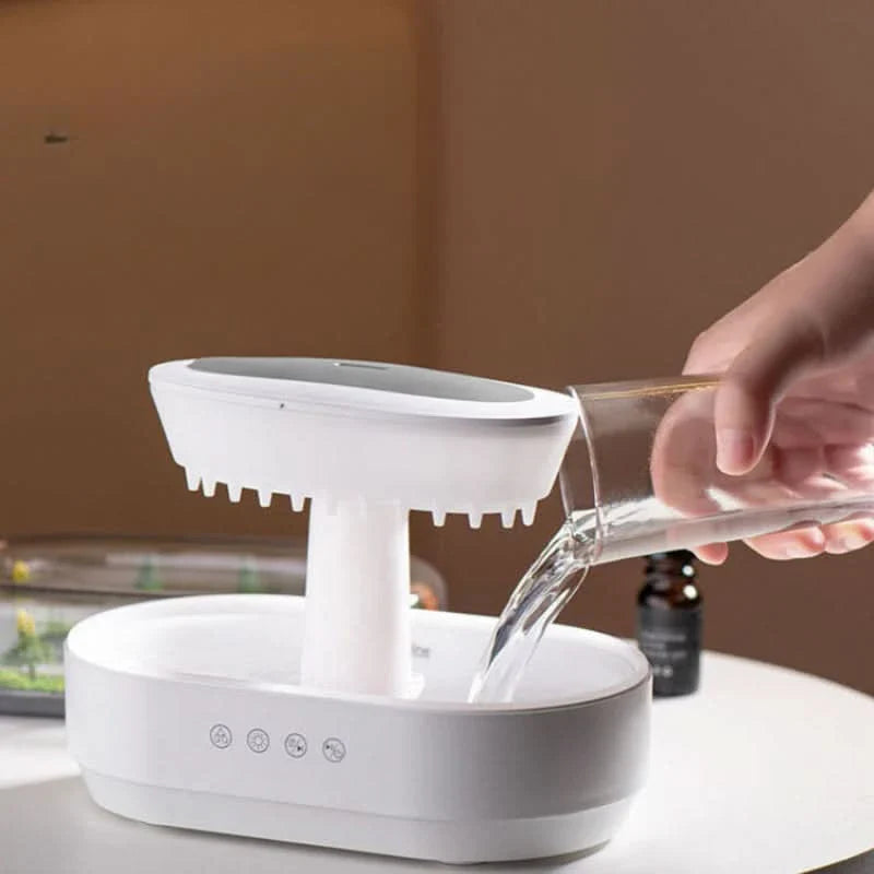Diffuseur d'Effet Pluie - Son, Brume & Lumière Ambiante