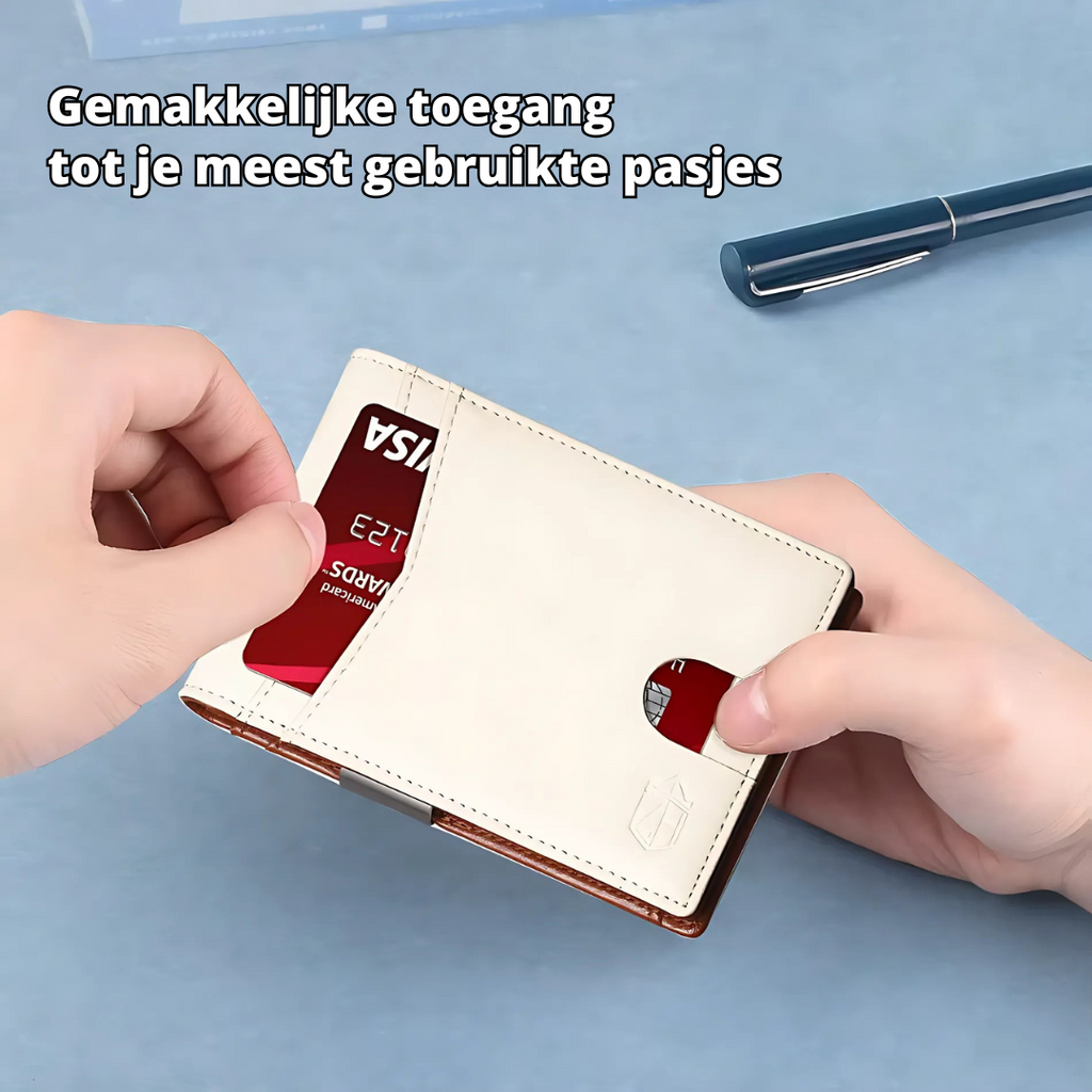 Skanto | Portefeuille RFID SafeSlim en Cuir pour Homme – Compact, Mince & Sécurisé