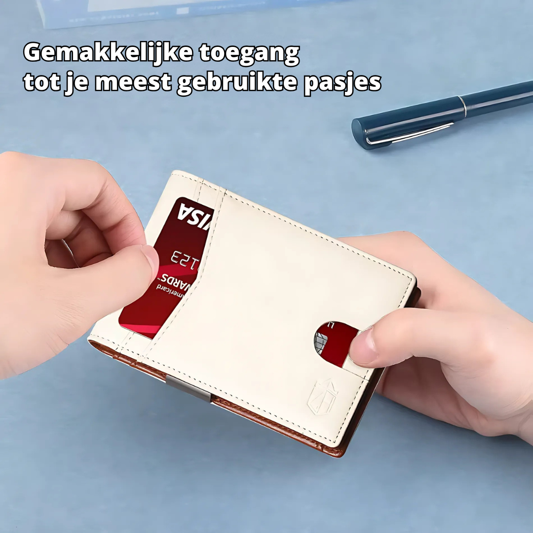 Skanto | Portefeuille RFID SafeSlim en Cuir pour Homme – Compact, Mince & Sécurisé