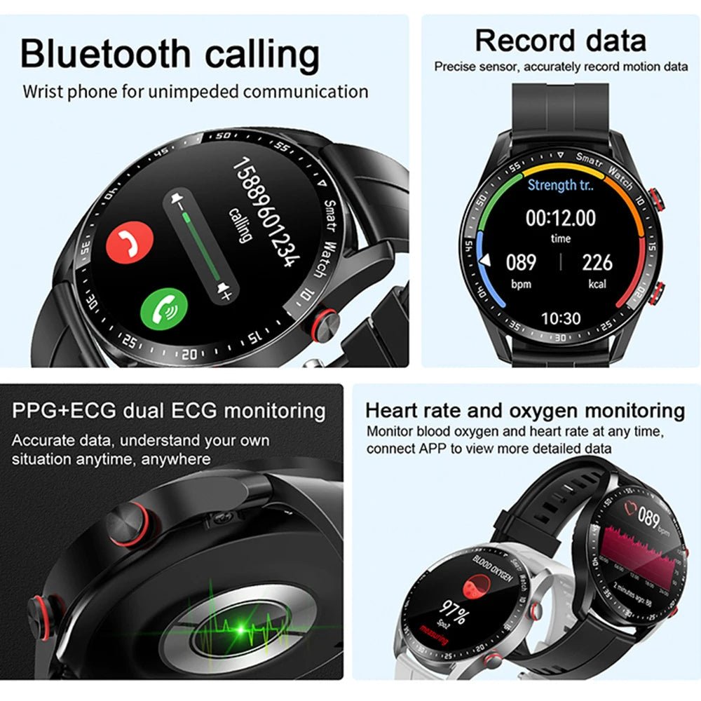 Montre Intelligente avec EKG et Moniteur de Pouls – SmartGuard