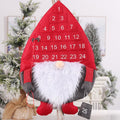 Calendrier de compte à rebours de Noël avec pendentif Santa - Cadeau de Noël