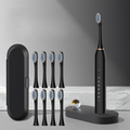 Brosse à dents Sonic Zahnoa | Nettoyage par ultrasons | Silencieuse & Rechargeable | 8 brosses de rechange