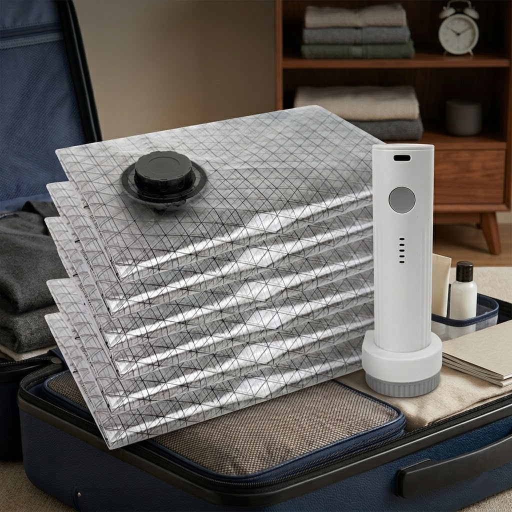 AIRVEX – Solution de Stockage Sous Vide pour Maximiser l'Espace de Bagages
