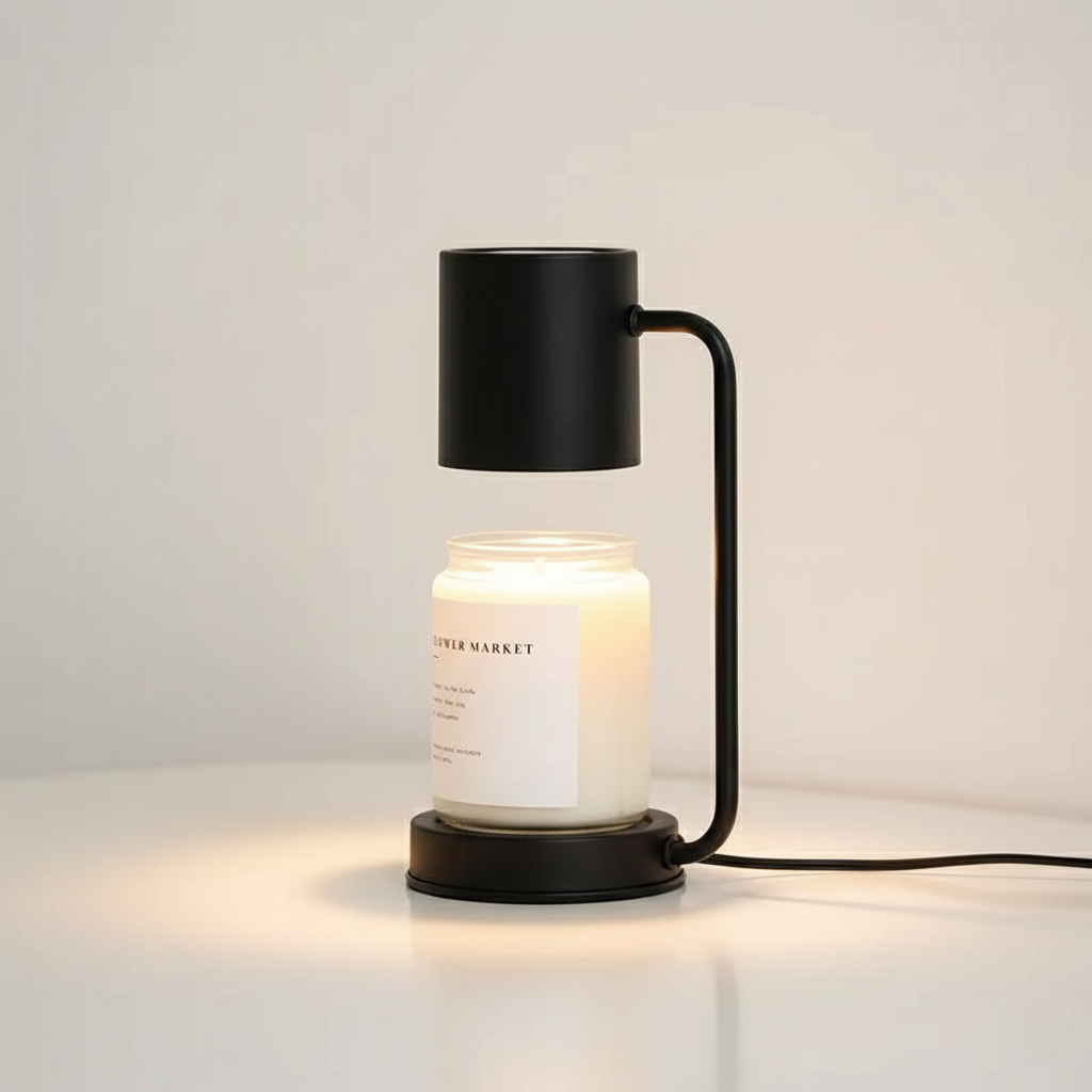 Lampe Réchauffe-Cierge Élégante - Lampe Électrique à Double Usage pour une Ambiance Cocooning