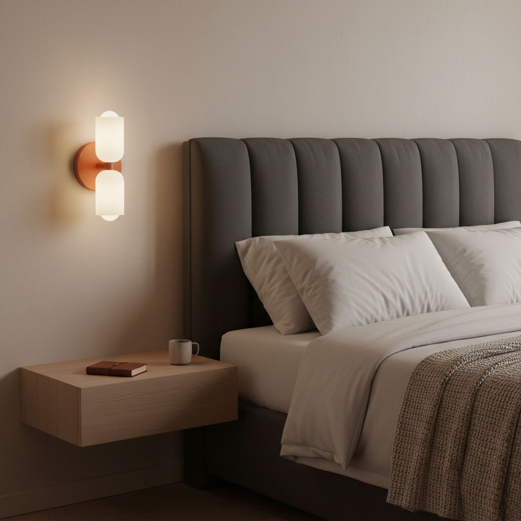Applique Murale Double Crème - Lumières Murales Modernes pour Espaces Élégants